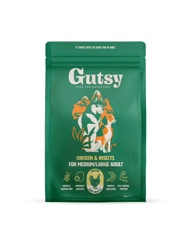 Zak Gutsy Chicken & Insects hondenvoer voor middelgrote en grote honden